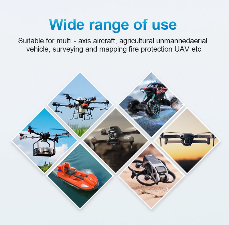 ドローンのバッテリー仕様テーブルを読む方法は？