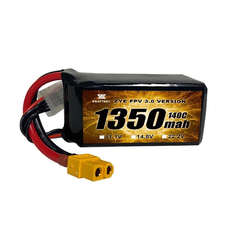 FPV ドローン用高 120C 1350mah 1550mah Lipo バッテリー